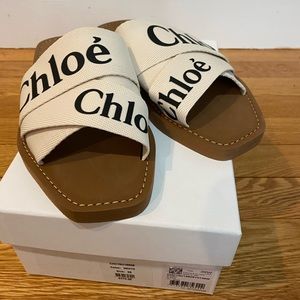 Chloe Woody Logo Sandal